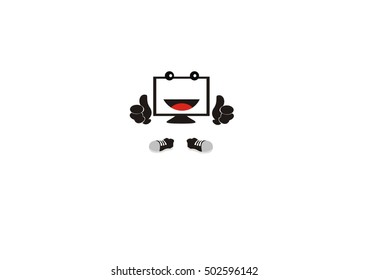 computer vector icon logo