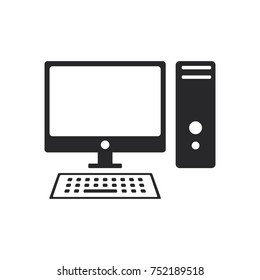 computer vector icon, PC icon 
