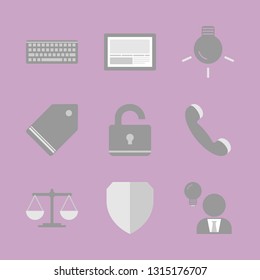 IT and computer. Vector icon set.