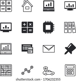 computer vector icon set such as: share, circle, e, bar, post, receive, growth, construction, future, organizing, emblem, contact, organize, work, repair, image, transportation, scheme, directory
