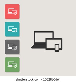 Computer - vector icon. Symbol for web, infographics, print design and mobile UX/UI kit. Vector illustration, EPS10.