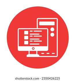 Computer Vector icon which can easily modify or edit  


