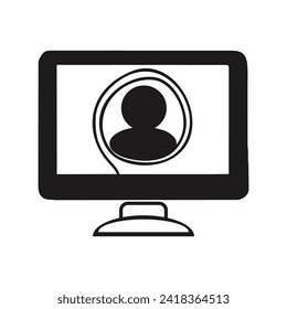 computer vector icon,illustration symbol design