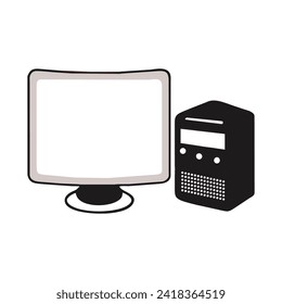icono de vector de computadora,diseño de símbolo de ilustración