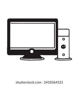 computer vector icon,illustration symbol design