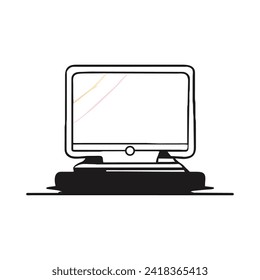 icono de vector de computadora,diseño de símbolo de ilustración