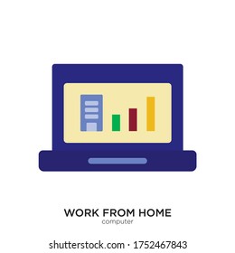 Computer vector illustration flat design