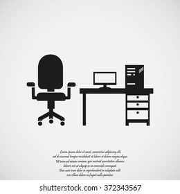 Computer Vector illustration icon