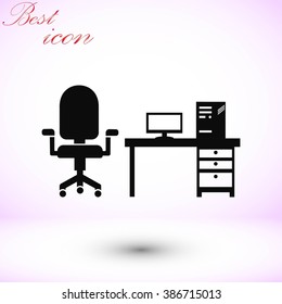 Computer Vector illustration icon
