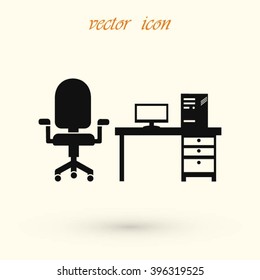 Computer Vector illustration icon