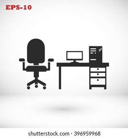 Computer Vector illustration icon