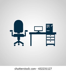 Computer Vector illustration icon