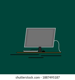 Computer vector illustration for icon, logo, background or other purposes. A simple flat vector design