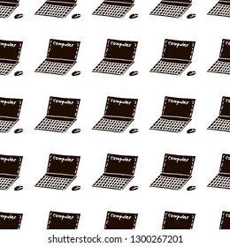 computer vector seamless pattern