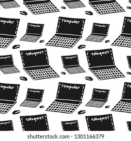 computer vector seamless pattern