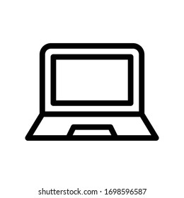computer vector thin line icon 
