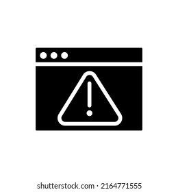 Computer Virus Black Glyph Icon Malicious Stock Vector (Royalty Free ...