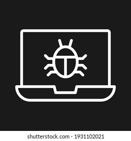 Computer, virus, bug icon vector image. Can also be used for internet security. Suitable for use on web apps, mobile apps and print media.