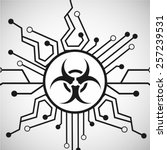 computer virus design, vector illustration eps10 graphic 