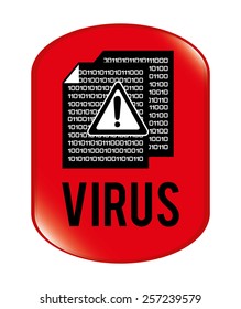 computer virus design, vector illustration eps10 graphic 