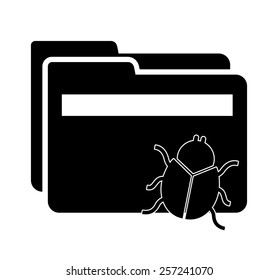 computer virus design, vector illustration eps10 graphic 
