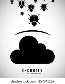 computer virus design, vector illustration eps10 graphic 