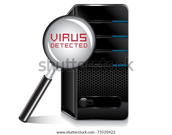 Computer Virus Detected Stock Vector (Royalty Free) 73520422 | Shutterstock