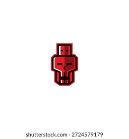 Logotipo de la empresa de la unidad flash de virus informáticos.