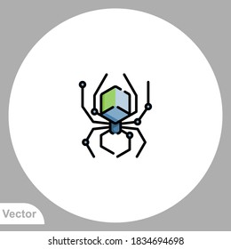Symbol für Computerviren, Vektorsymbol, Symbol, Logo-Illustration für Web und Mobile