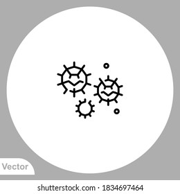 Computer virus icon sign vector,Symbol, logo illustration for web and mobile