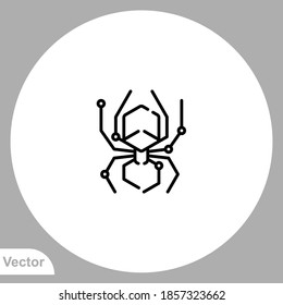 Computer virus icon sign vector,Symbol, logo illustration for web and mobile