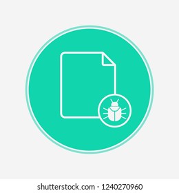 Computer virus vector icon sign symbol