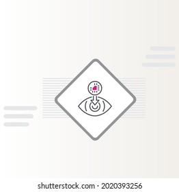 Computer Vision Icon Vector Design