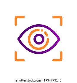 Computer Vision Image Recognition Tech Icon