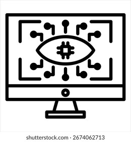 Computervision - Umriss eines Symbols