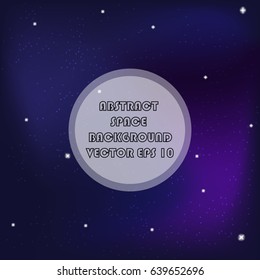 Computer wallpaper or background with dark space. Bright stars and colored nebulae. This abstract astronomical backdrop can be used for greeting cards too. Deep outer space for you.