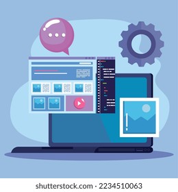 computer and web design icons