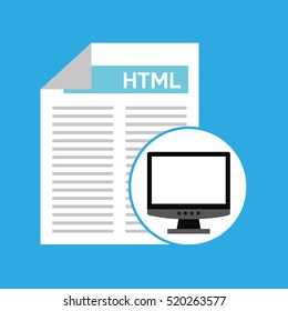 computer web development language vector illustration eps 10