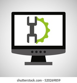 computer web development support vector illustration eps 10