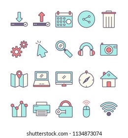 Computer and Web icons in for any purposes. Perfect for website mobile app presentation and any other projects.