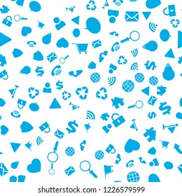 Computer Web Icons. Seamless vector EPS 10 Pattern