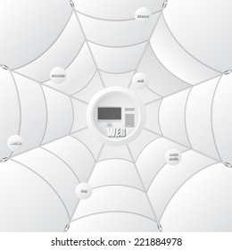 Computer web, monitor, cable, computer, symbol