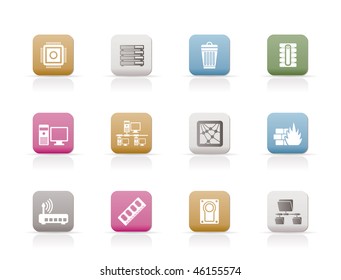 Computer and website icons - vector icon set