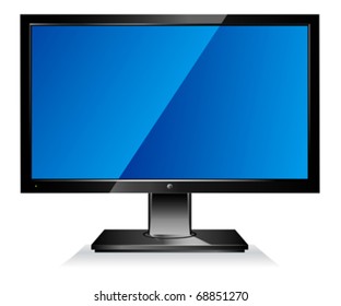 Computer wide flat screen