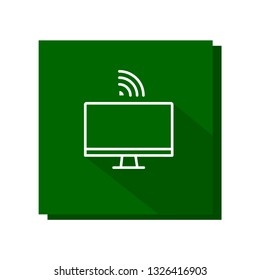 Computer, wifi frame icon