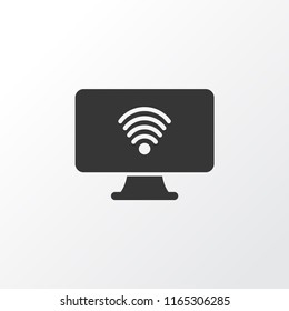 Computer wifi icon symbol. Premium quality isolated signal element in trendy style.