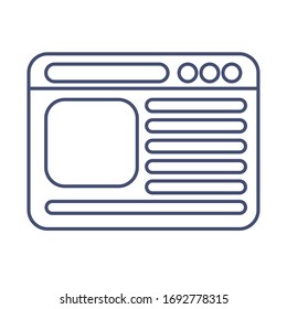 Computerfenster , Vektorillustration-Icon-Design
