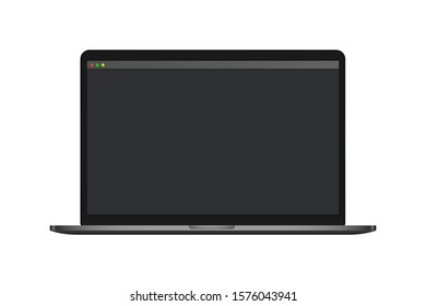 Computer window Web window screen mockup vector illustration