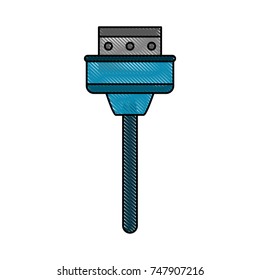 Computer wire isolated