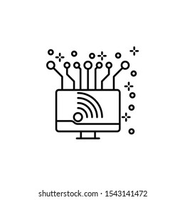 Computer wireless icon. Element of computer icon
